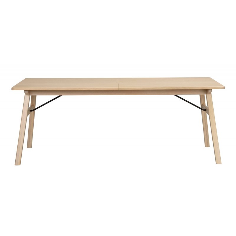 RO Grah Extending Dining Table White Pigmented